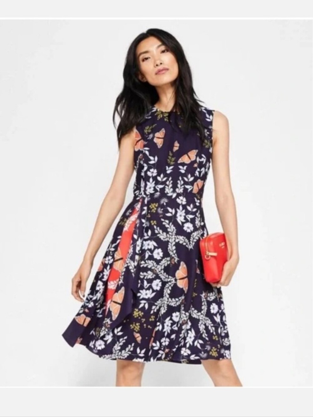 Ted Baker Navy Floral Dress
